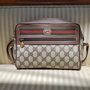 GUCCI GG WEB SUPREME OPHIDIA CROSSBODY BAG